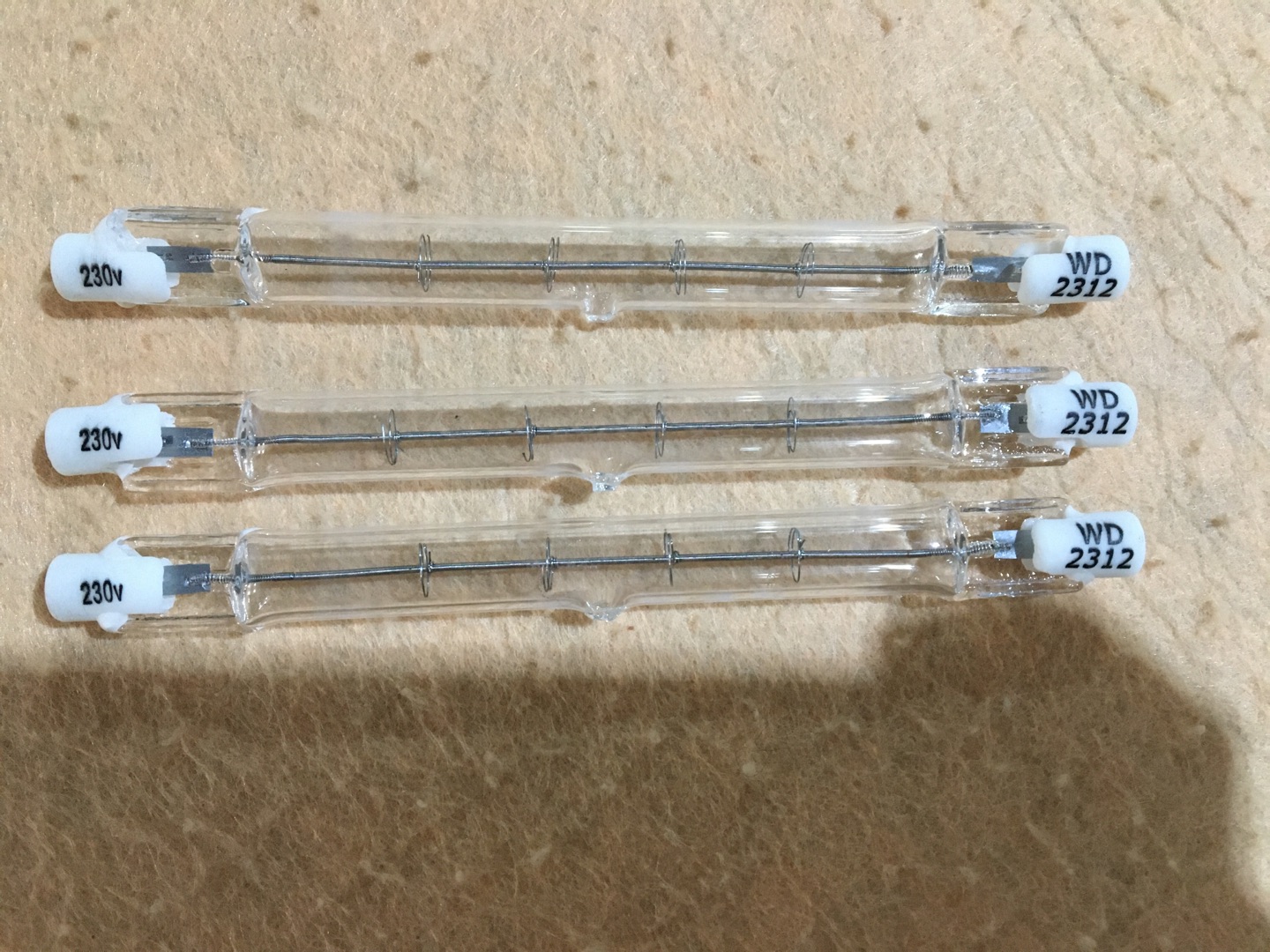 High quality halogen heating lamps 630mm 800w
