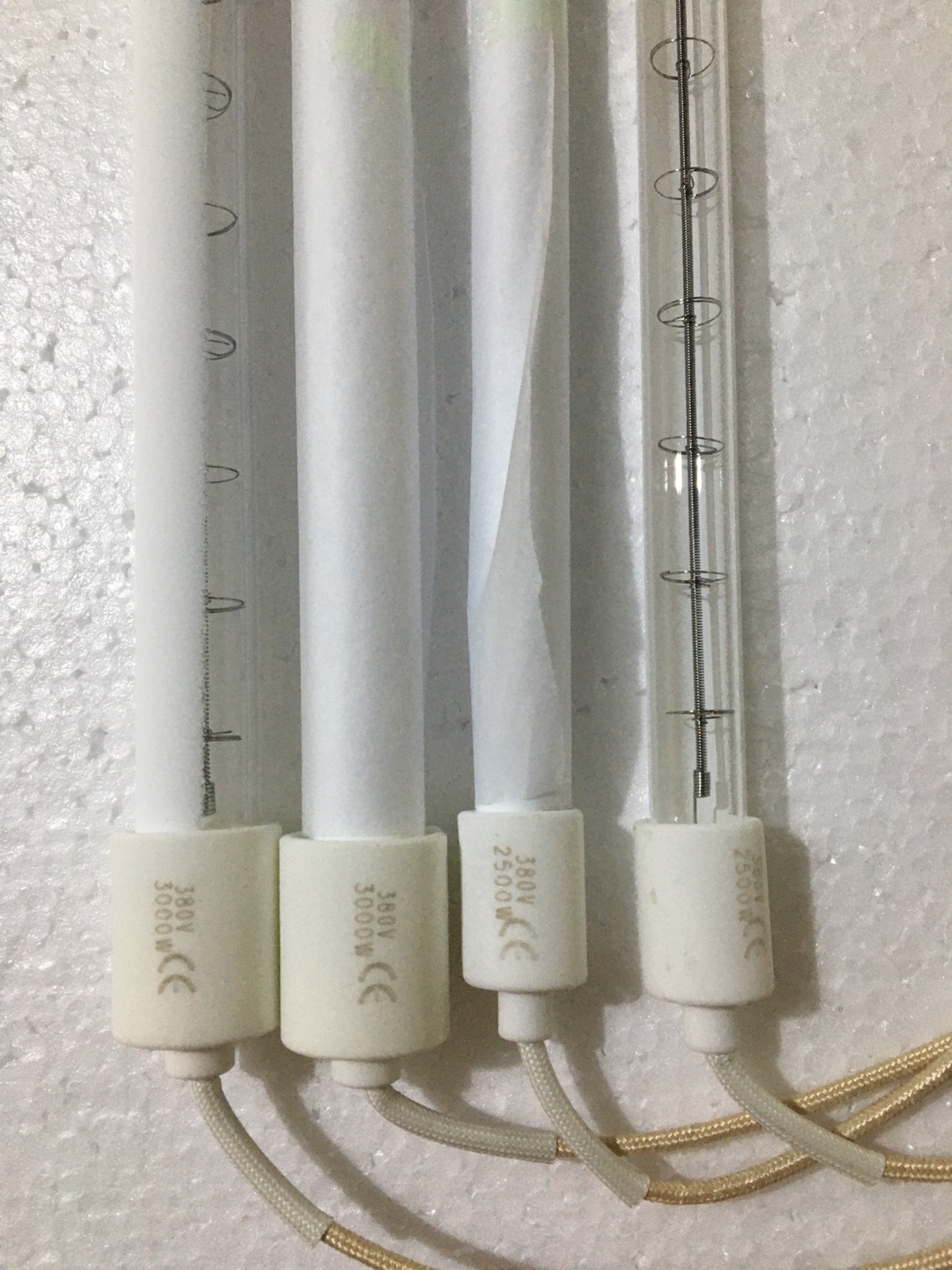 473mm 235v 1000w short wave halogen heating lamps