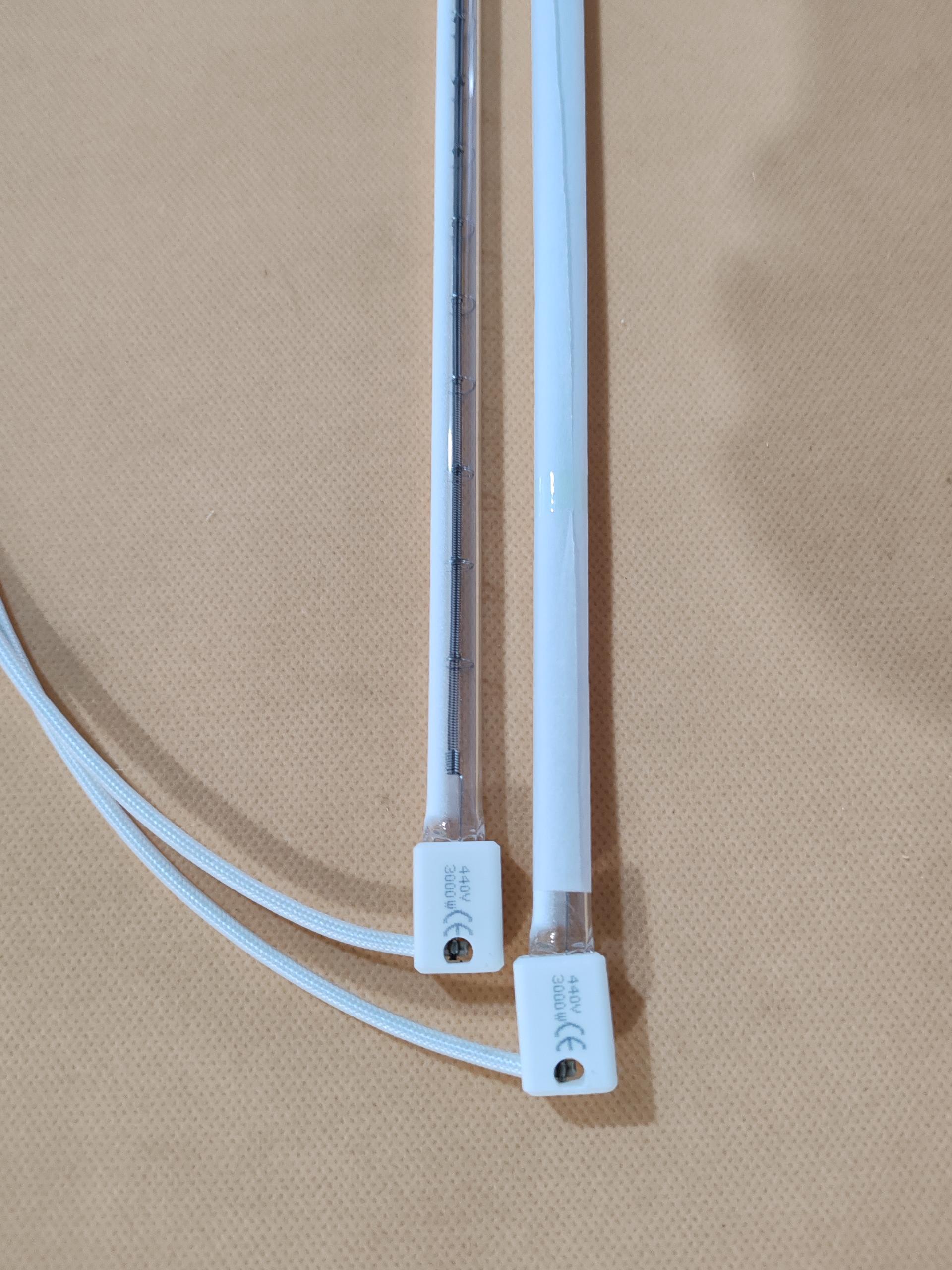 1200mm ruby infrared halogen lamp 1500w infrared heating tube