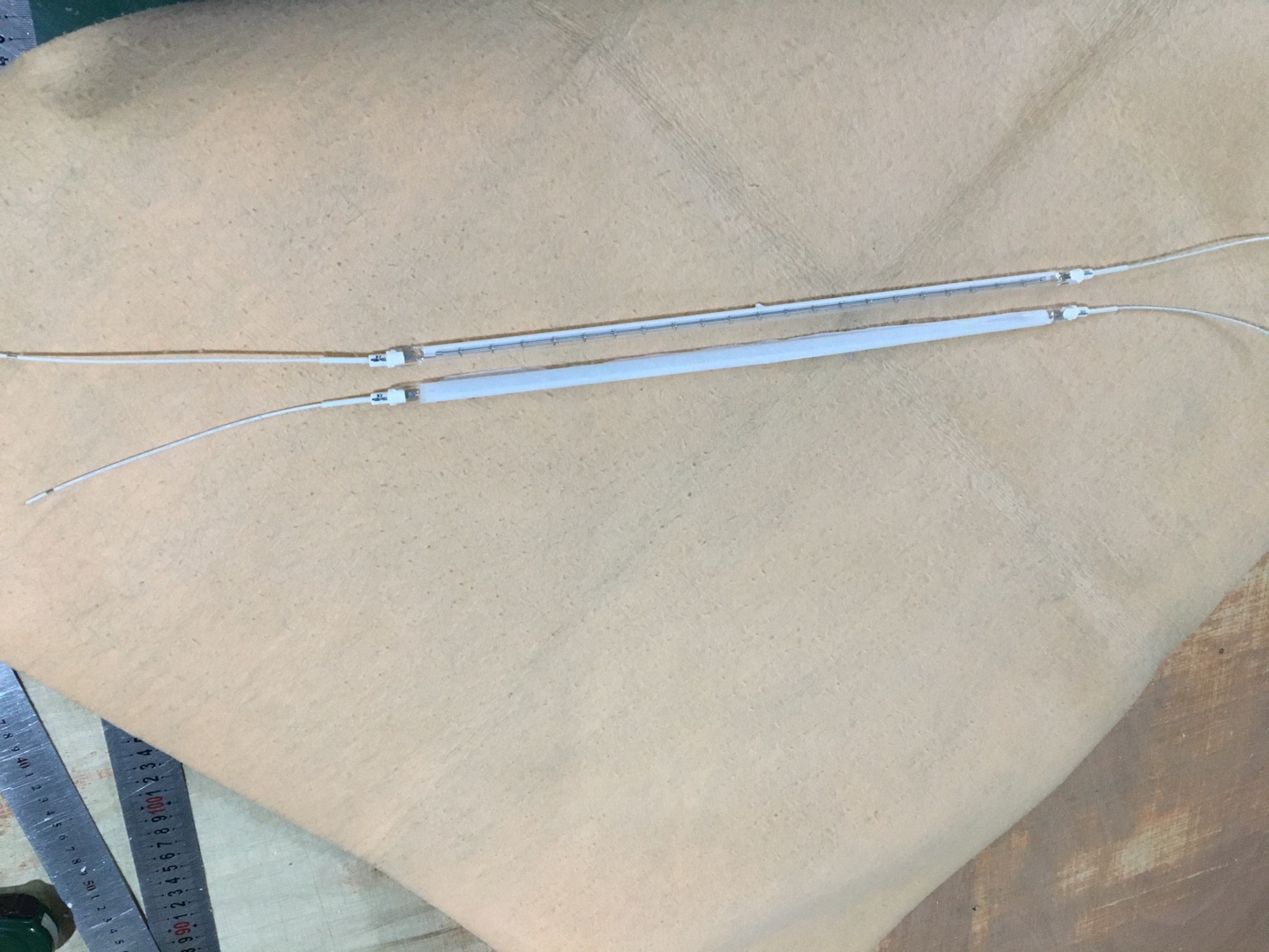 short wave clear halogen heating lamps 380mm 1000w