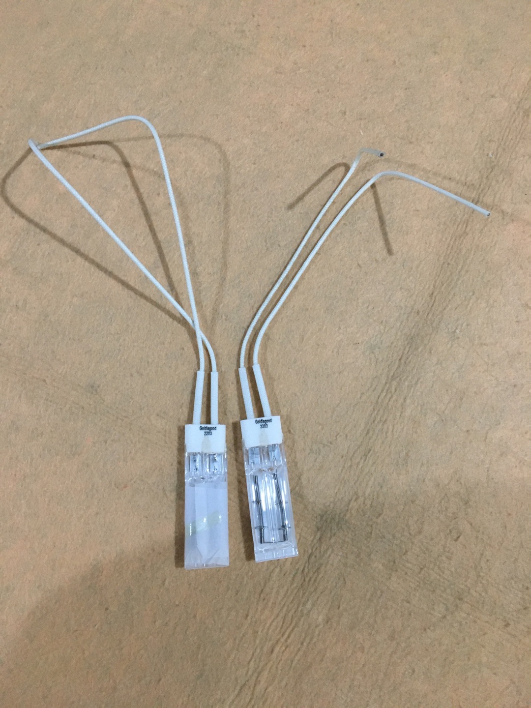 354mm 400v 3000w Halogen IR Lamps Shortwave Heating Lamps